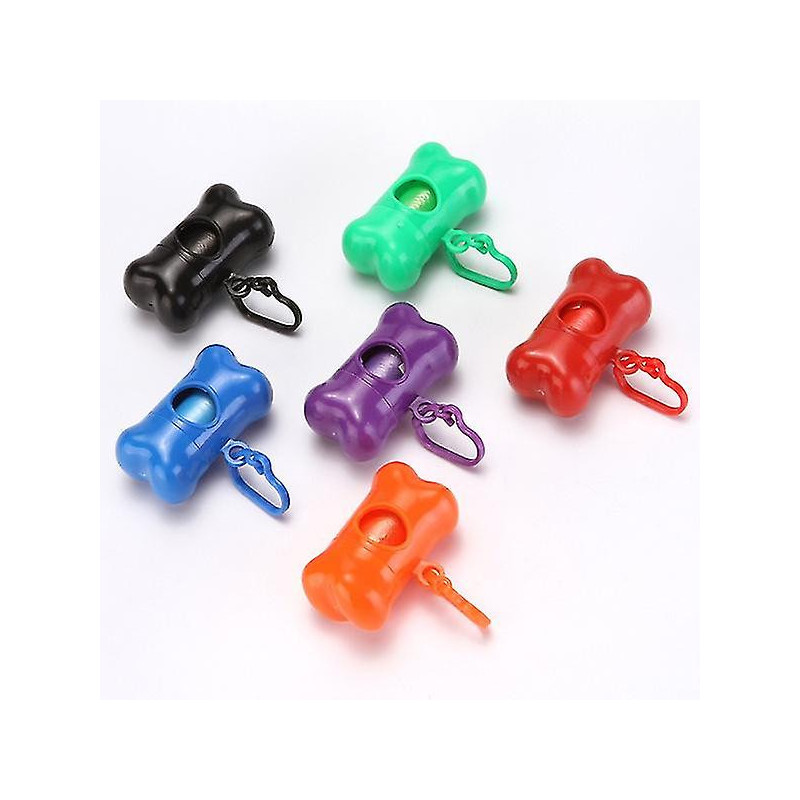 Pet Dog Bags Dispenser Bone Type Case For Pet Waste Bags Products For Dogs Pet Light Blue