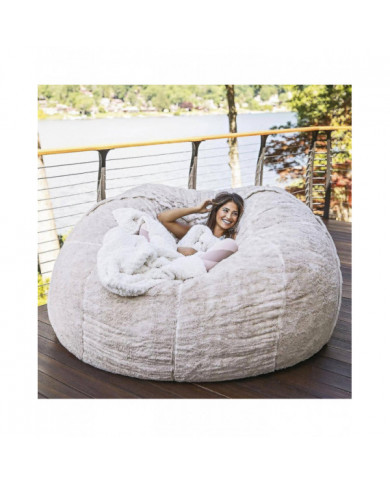Lazy Sofa Bean Bag Artificial Fur Bean Bag (sacs de haricots seulement)