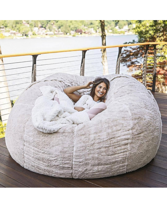 Lazy Sofa Bean Bag Artificial Fur Bean Bag (sacs de haricots seulement)