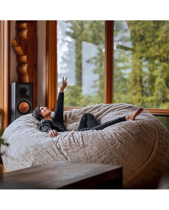 Lazy Sofa Bean Bag Artificial Fur Bean Bag (sacs de haricots seulement)