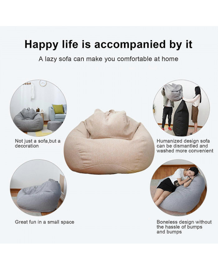 Nouveau extra large pouf sac chaises canapé canapé couverture de canapé paresseux intérieur pour adultes enfants [...]