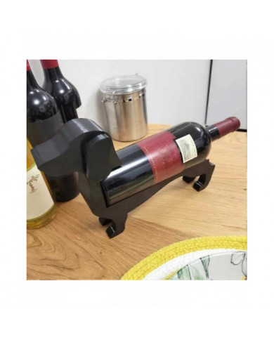 Teckel Porte-bouteille de vin Drôle Personnalisé Décoratif Rack De Vin Accents