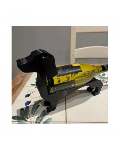 Teckel Porte-bouteille de vin Drôle Personnalisé Décoratif Rack De Vin Accents