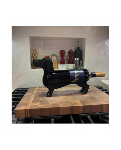 Teckel Porte-bouteille de vin Drôle Personnalisé Décoratif Rack De Vin Accents