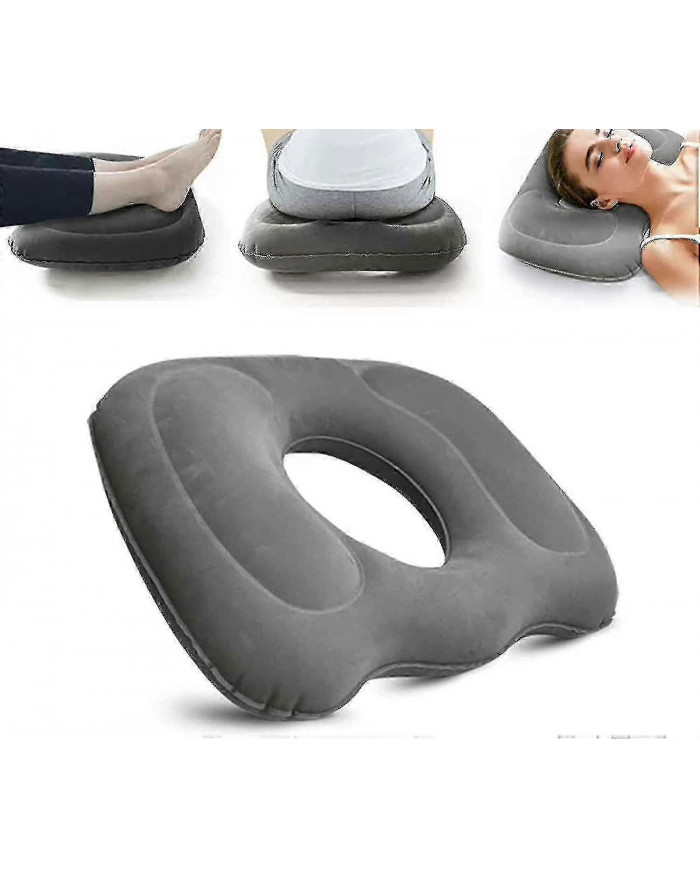 Coussin de siège orthopédique pour soulager la douleur - Hémorroïdes gonflables pour la grossesse, le coccyx, les [...]