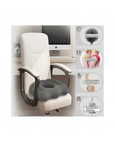 Coussin de siège orthopédique pour soulager la douleur - Hémorroïdes gonflables pour la grossesse, le coccyx, les [...]