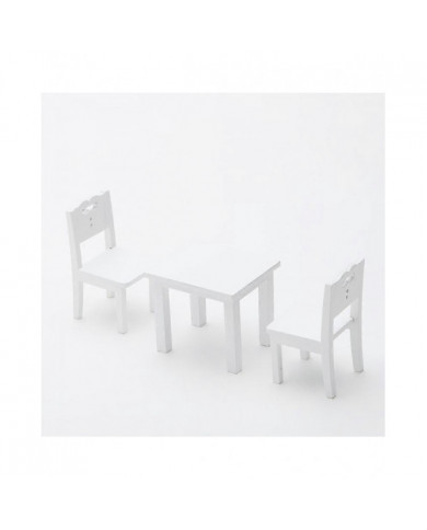 Mobilier de simulation de table et de chaise enfant 3 pièces