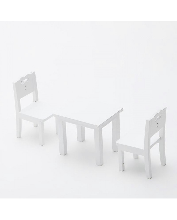 Mobilier de simulation de table et de chaise enfant 3 pièces