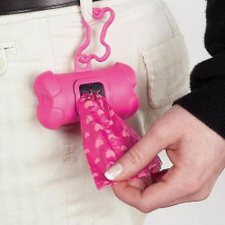 Pet Dog Bags Dispenser Bone Type Case For Pet Waste Bags Products For Dogs Pet Light Blue