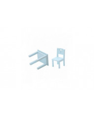 Mobilier de simulation de table et de chaise enfant 3 pièces