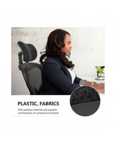 Chaise de bureau Appui-tête Fixation Coussin universel de soutien de tête rembourré Angle de hauteur réglable