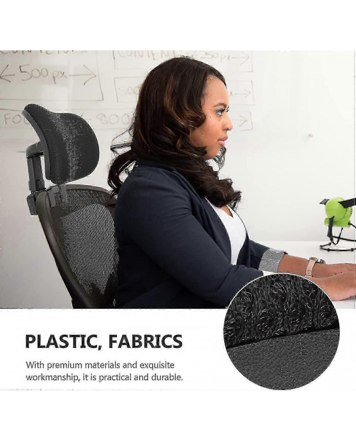 Chaise de bureau Appui-tête Fixation Coussin universel de soutien de tête rembourré Angle de hauteur réglable