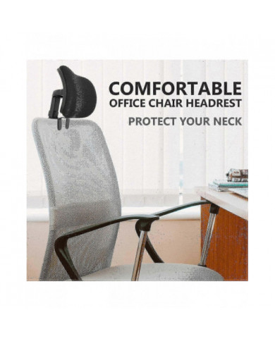 Chaise de bureau Appui-tête Fixation Coussin universel de soutien de tête rembourré Angle de hauteur réglable
