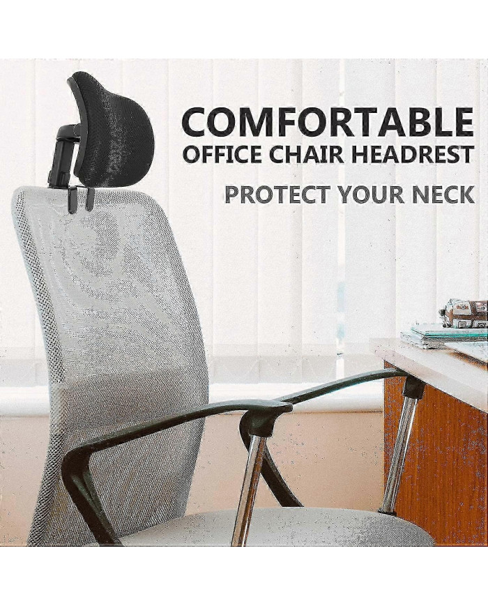 Chaise de bureau Appui-tête Fixation Coussin universel de soutien de tête rembourré Angle de hauteur réglable