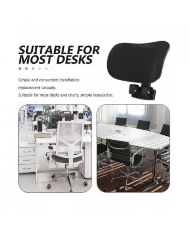 Chaise de bureau Appui-tête Fixation Coussin universel de soutien de tête rembourré Angle de hauteur réglable