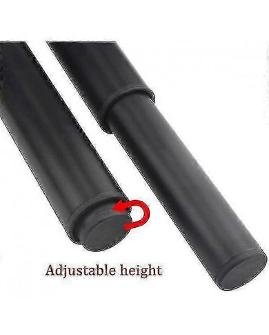 (25-42cm, noir) Ensemble de 4 pieds de meubles en métal réglables solides-yujia