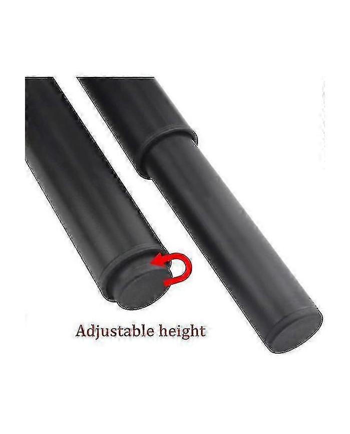 (25-42cm, noir) Ensemble de 4 pieds de meubles en métal réglables solides-yujia