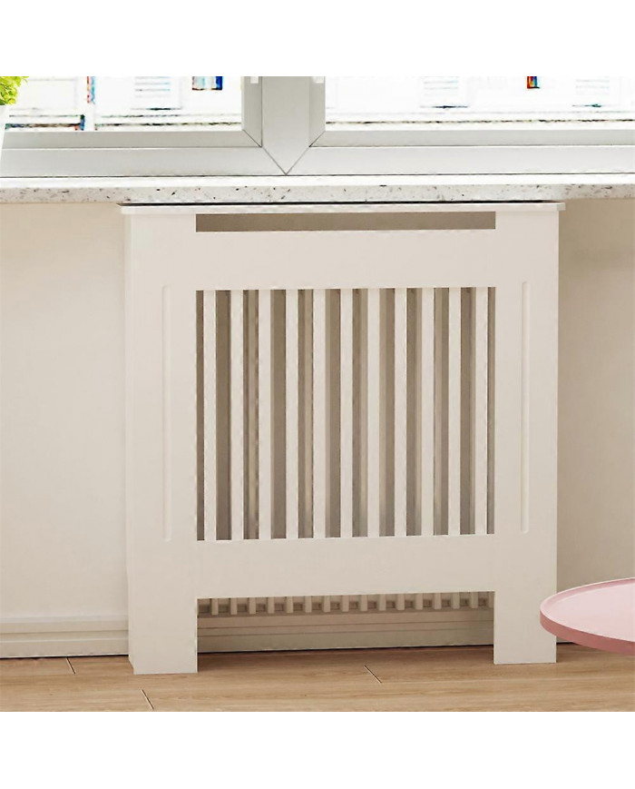100cm Haut Blanc Radiateur Couverture MDF Armoire Grill Étagère Meubles