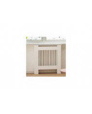 100cm Haut Blanc Radiateur Couverture MDF Armoire Grill Étagère Meubles