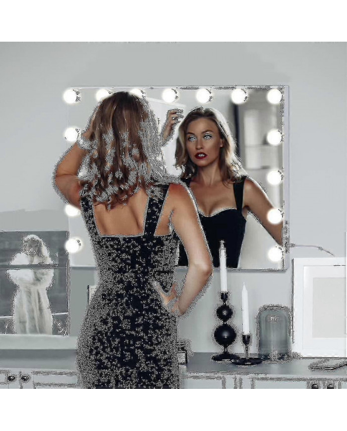 10 ampoules LED 3 couleurs à intensité variable, ampoules rechargeables par USB, adaptées aux grands miroirs de [...]