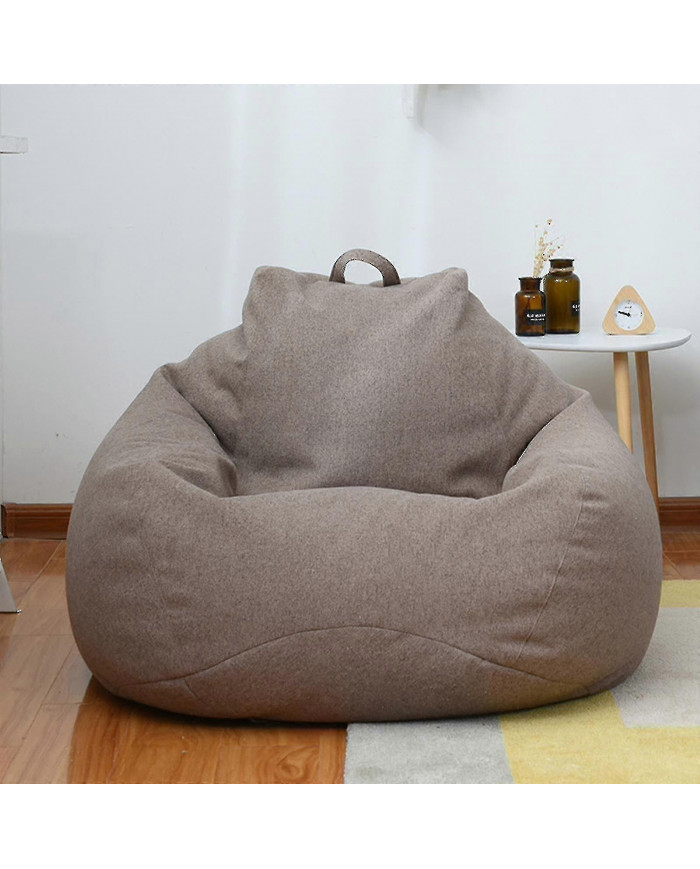 Housse de canapé extra large pour sac de haricots - Chaise longue paresseuse d’intérieur pour adultes et enfants H