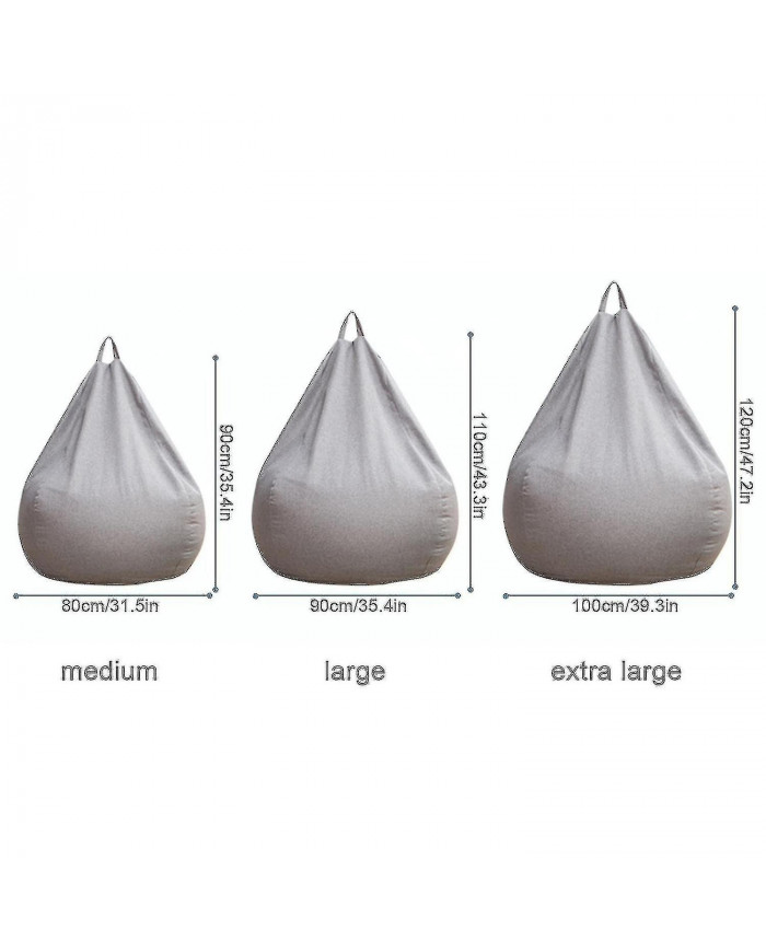 Nouveau Extra Large Sac De Haricots Chaises Canapé Canapé Housse D’intérieur Paresseux Chaise Longue Pour Adultes [...]