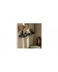 SoBuy Étagère Murale Étagère Flottante avec 3 Tiroirs Noir,FRG43-L-SCH