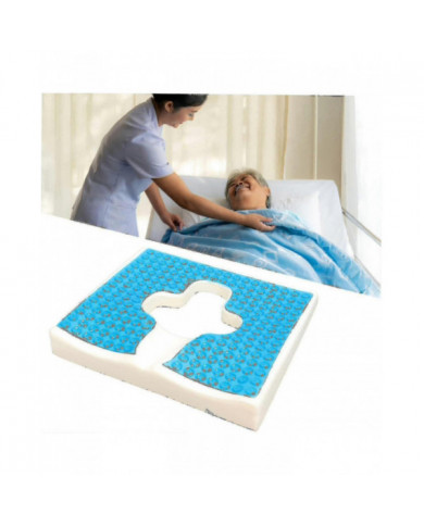 Coussin anti-escarres de qualité supérieure - Soulagement des plaies de lit avec ouverture en forme de T [...]