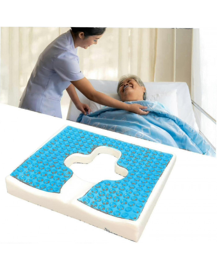 Coussin anti-escarres de qualité supérieure - Soulagement des plaies de lit avec ouverture en forme de T [...]