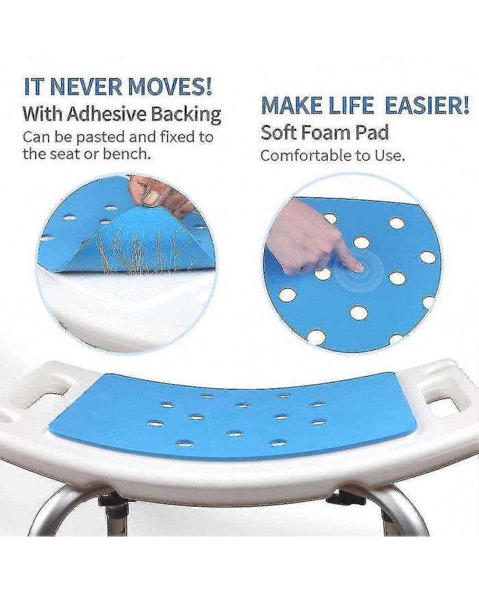 Chaise de bain Baignoire rembourrée Handicapé Antidérapant Coussin de siège Tapis portable Coussin Tabouret [...]
