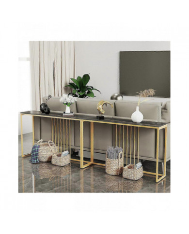 Table console en marbre de couloir étroit mince Table anti-rayures