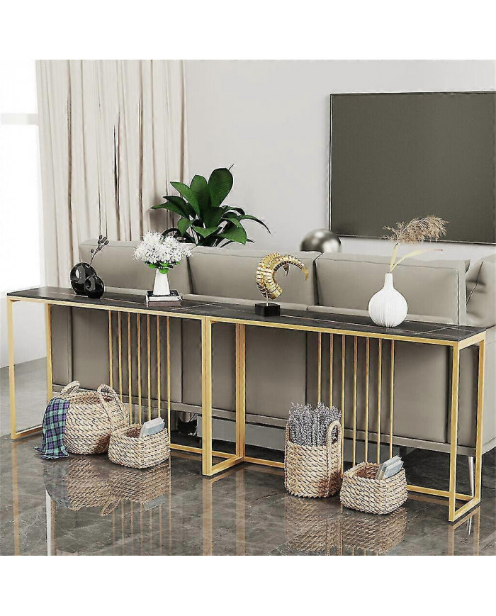 Table console en marbre de couloir étroit mince Table anti-rayures