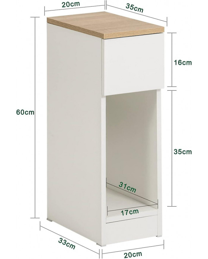 SoBuy Table de chevet Table d’appoint Table d’extrémité Table Canapé Table Téléphone Table de Table Table, FBT111-WN