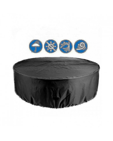 Housse de table ronde imperméable à l’eau Couvertures de meubles de patio robustes