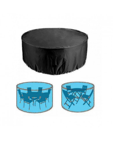 Housse de table ronde imperméable à l’eau Couvertures de meubles de patio robustes