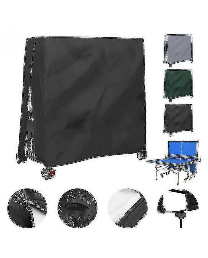 Couverture extérieure imperméable à l’eau et antipoussiérer de table de tennis de table couverture de table 165x70x185cm