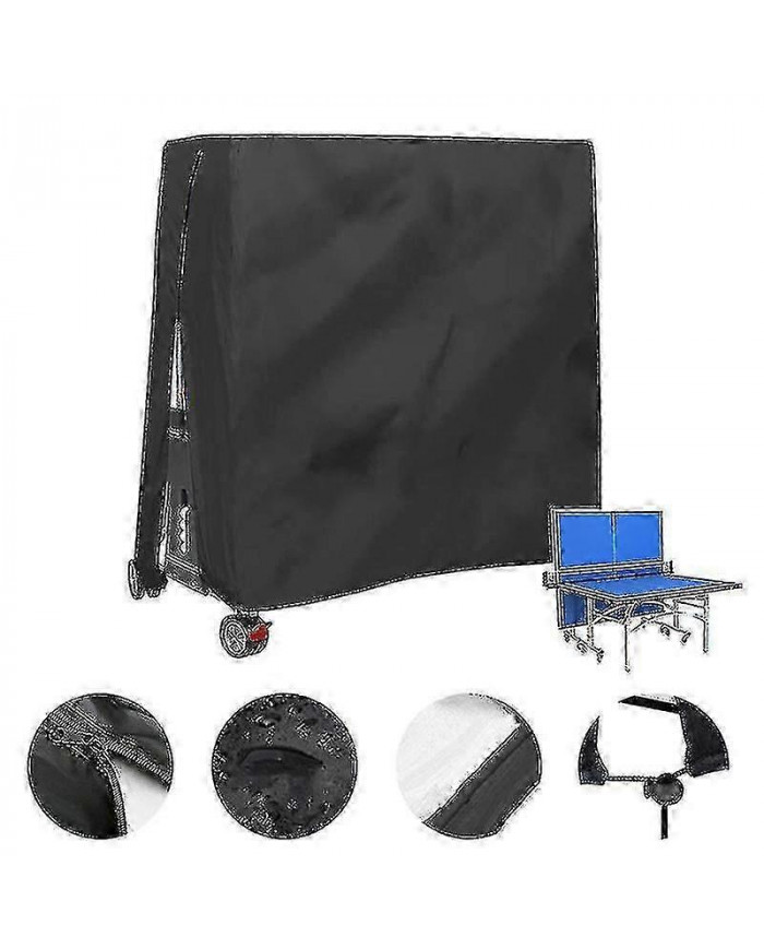 Couverture extérieure imperméable à l’eau et antipoussiérer de table de tennis de table couverture de table 165x70x185cm