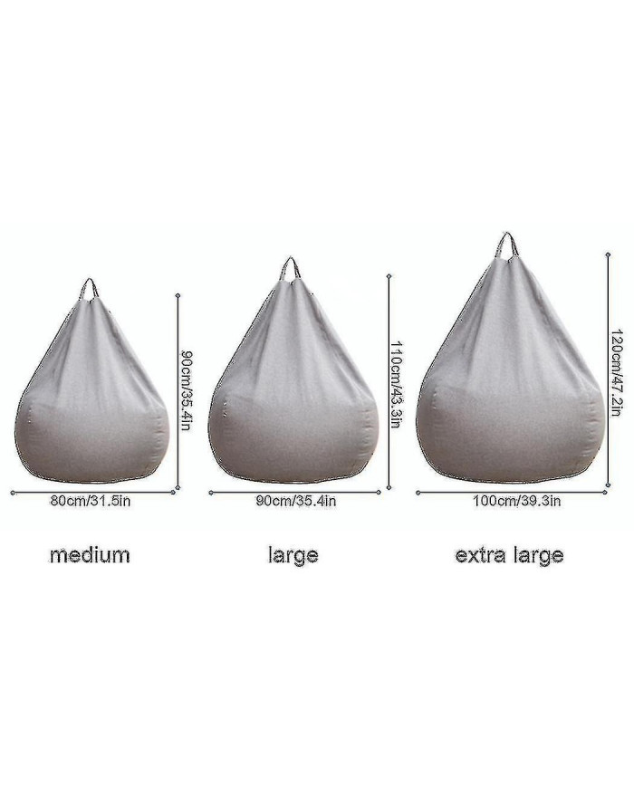 Tout nouveau extra large pouf sac chaises canapé canapé couverture intérieure paresseux pour adultes enfants hotsale!