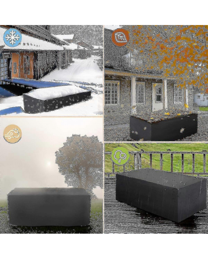 75 Tailles Imperméable à l’eau Patio extérieur Meubles de jardin Couvertures Pluie Neige Chaise Housses