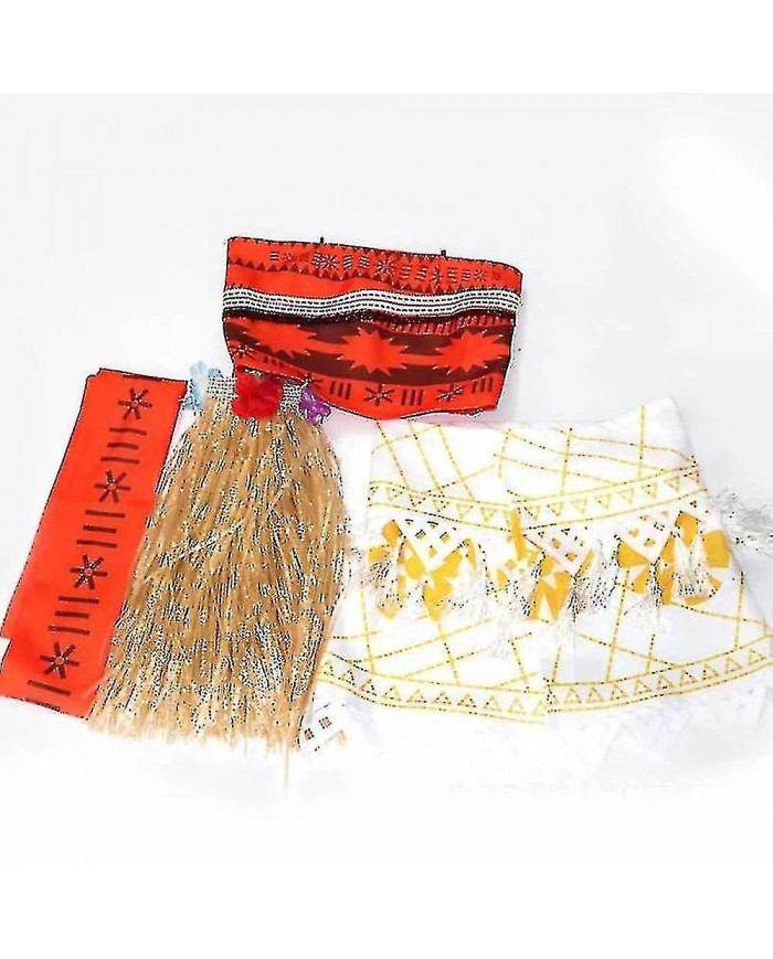 Adultes Enfants Princesse Vaiana Moana Costume Robes Avec Collier Perruque Femmes Filles Halloween Party Moana [...]