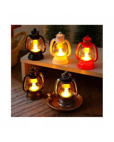 Lampe électrique Lampe à huile LED rétro durable Lanterne Belle lampe de nuit multifonctionnelle avec lumière [...]