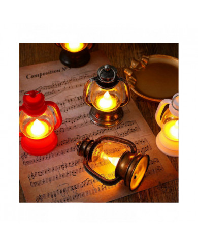 Lampe électrique Lampe à huile LED rétro durable Lanterne Belle lampe de nuit multifonctionnelle avec lumière [...]