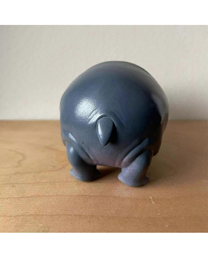 Jouet Moo Deng, hippopotame Moo Deng, statue d’hippopotame pygmée de porc rebondissant, figurine en résine d’hippopotame