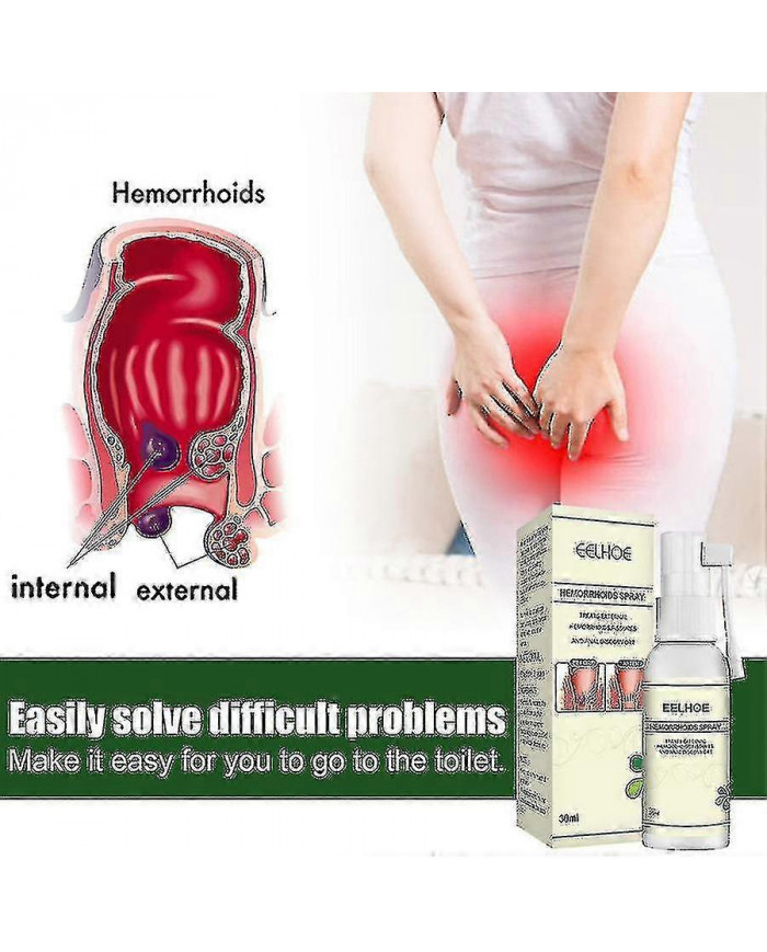 Spray de traitement des hémorroïdes à base de plantes - Huiles essentielles naturelles de soulagement anal - [...]
