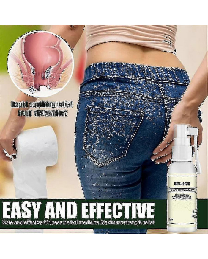 Spray de traitement des hémorroïdes à base de plantes - Huiles essentielles naturelles de soulagement anal - [...]
