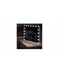 70 x 55 cmhollywood miroir de courtoisie avec 3 lumières de couleur 14 ampoules led dimmables, grand maquillage [...]