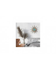 Horloge vintage du milieu du siècle à piles fonctionnant pour la décoration du salon