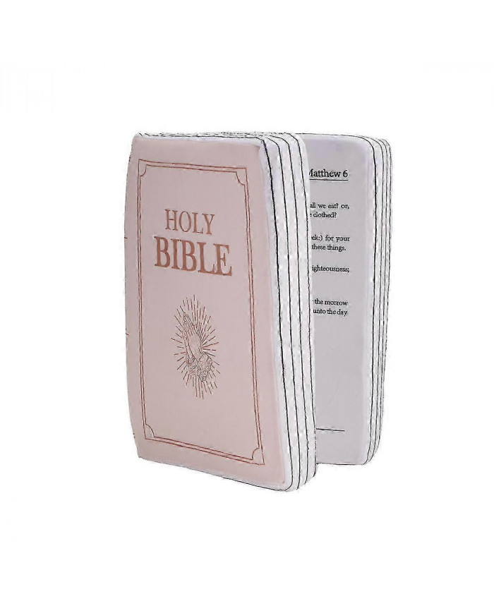 Oreiller de la Bible de la foi, Bible oreiller livre en peluche qui s’ouvre, oreiller, oreiller, livre en forme de [...]