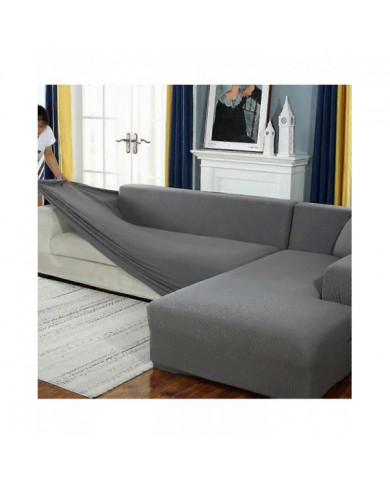 Housse de canapé, housse de canapé extensible d’angle, housse de canapé extensible pour 1/2/3/4 places (le canapé [...]