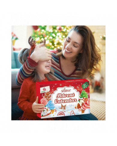 Calendrier de l’Avent Slime 2024 - Calendriers de compte à rebours de Noël 24 jours de surprises avec kit de [...]